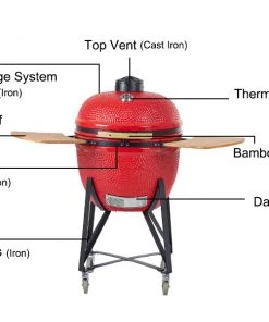 BBQ Warehouse Charcoal Grill TOPQ Kamado 25 Inch Assorted Colour