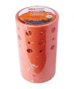 Wax Works WaxWorks Pillar Candle Holder - Orange Candles Furniture & Patio