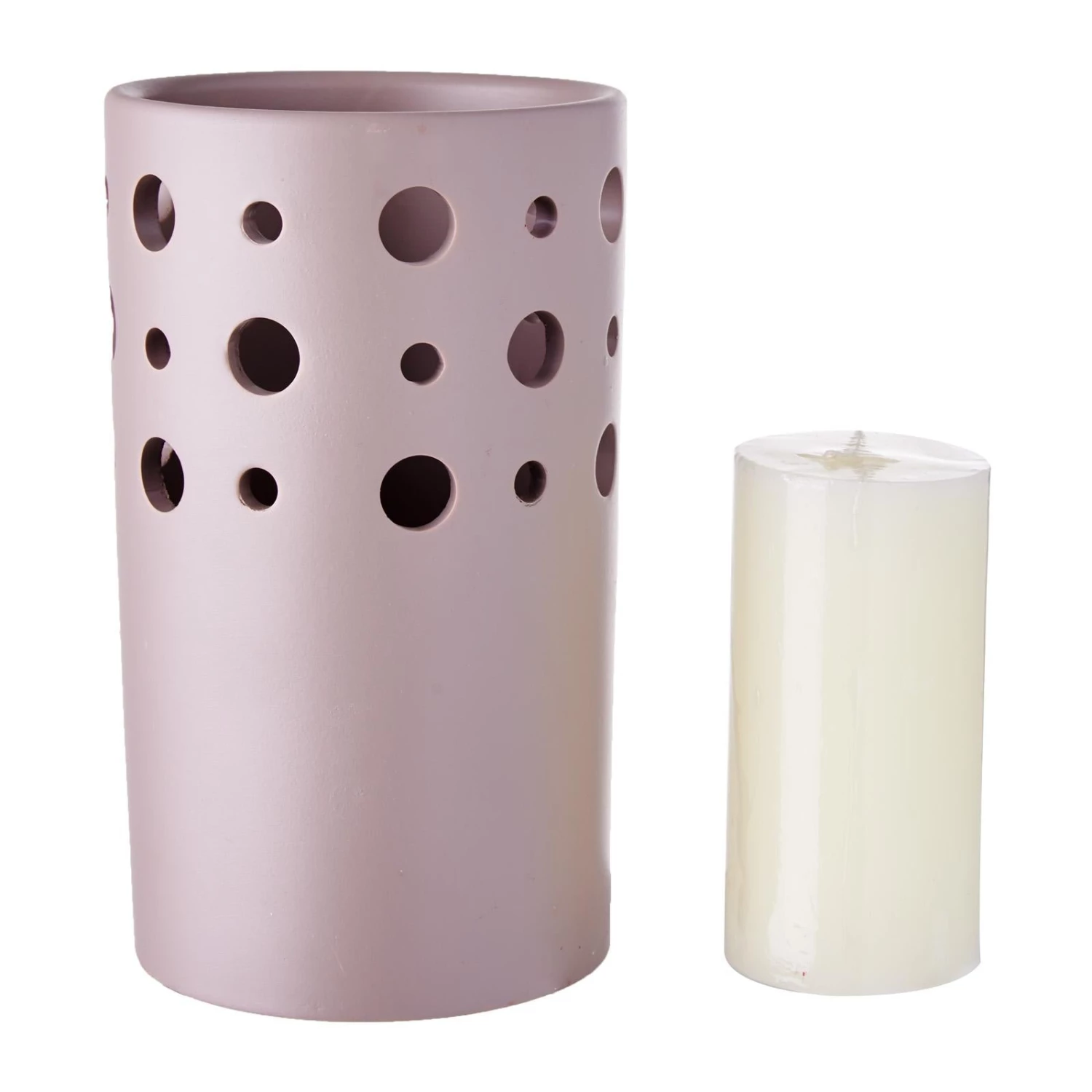 Wax Works WaxWorks Pillar Candle Holder - Brown Candles Furniture & Patio 3 Wax Works WaxWorks Pillar Candle Holder - Brown Candles Furniture & Patio