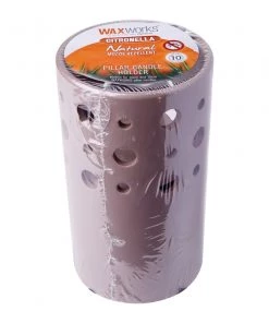 Wax Works WaxWorks Pillar Candle Holder - Brown Candles Furniture & Patio