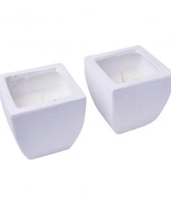BBQ Warehouse Official Shop 2 Wax Works Furniture & Patio WaxWorks Citronella Candles - Tuscan Pots - White Candles