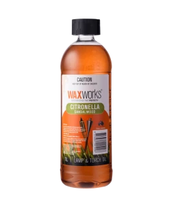 BBQ Warehouse Waxworks Citronella Lamp & Torch Oil With Sandalwood 1L
