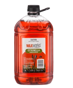 BBQ Warehouse Furniture & Patio Waxworks Citronella With Insecticide Lamp & Torch Oil Bifenthrin 4L