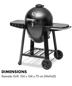 BBQ Warehouse Steel Kamado Egg - Charcoal Grill