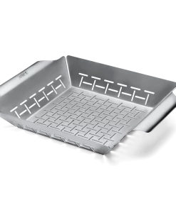 Weber Deluxe Grilling Basket (Large Built For Q 300/3000 And Larger Gas Grills, And Most Charcoal Grills) Accessories