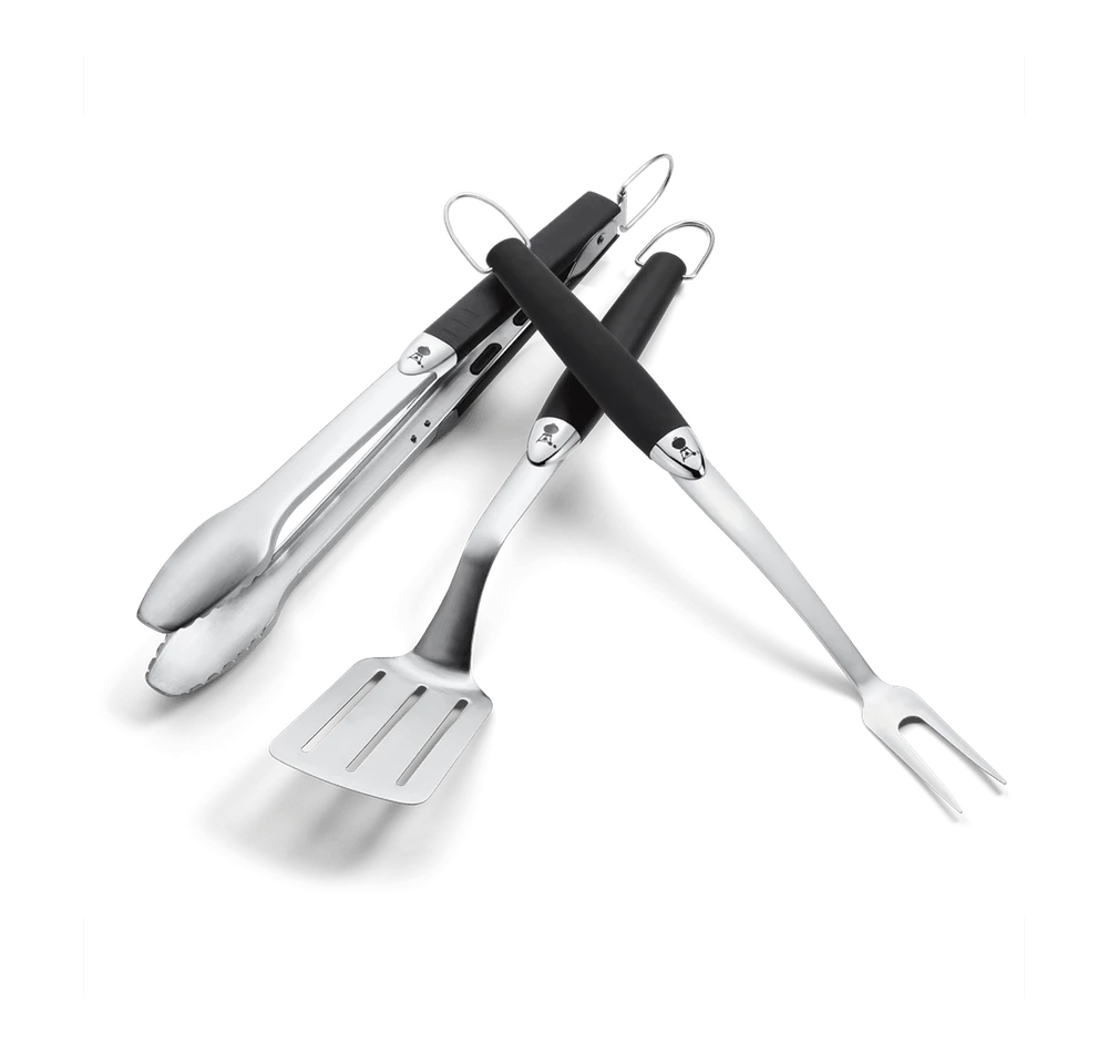 BBQ Warehouse Accessories Weber 3 Piece Premium Tool Set 3 BBQ Warehouse Accessories Weber 3 Piece Premium Tool Set