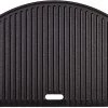 BBQ Warehouse TOPQ Half Moon Cast Iron Plate Ceramic Grill