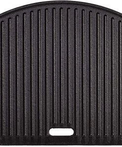BBQ Warehouse TOPQ Half Moon Cast Iron Plate Ceramic Grill