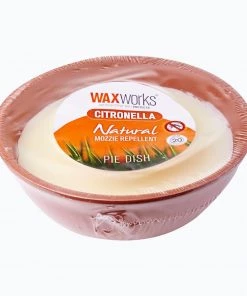 Wax Works WaxWorks Citronella Candle - Pie Dish Candles Furniture & Patio