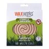 Wax Works Waxworks Citronella And Sandalwood Mozzie Coils - Insect Repellent