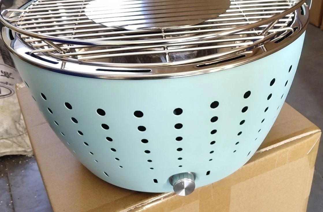 BBQ Warehouse Smokeless Charcoal Grill (Yellow Or Blue Colour) 8 BBQ Warehouse Smokeless Charcoal Grill (Yellow Or Blue Colour)