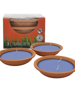 Wax Works Waxworks Citronella Terracotta Dishes - Candles