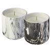 Wax Works Furniture & Patio MARBLED POTS CITRONELLA CANDLE WITH WIND RESISTANT WICK, Waxworks
