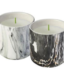 Wax Works Furniture & Patio MARBLED POTS CITRONELLA CANDLE WITH WIND RESISTANT WICK, Waxworks