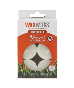 Wax Works CITRONELLA VOTIVES 6PACK, Waxworks Furniture & Patio