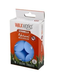 Wax Works CITRONELLA VOTIVES 6PACK, Waxworks Furniture & Patio