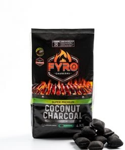 FYRO, Premium Coconut Charcoal Briquettes