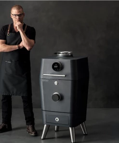 BBQ Warehouse Charcoal Grill Everdure By Heston Blumenthal 4K Electric Ignition Charcoal Outdoor Oven - Red