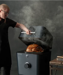 BBQ Warehouse Charcoal Grill Everdure By Heston Blumenthal 4K Electric Ignition Charcoal Outdoor Oven - Red