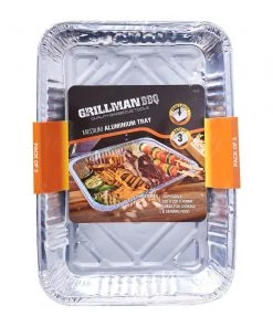 BBQ Drip Trays Medium Aluminium, Grillman