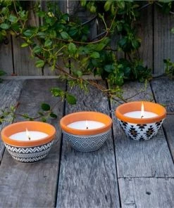 Wax Works WAXWORKS Citronella Tribal Bowl Mozzie Repellant (Assorted Colors) Furniture & Patio