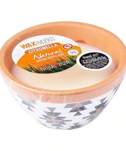 Wax Works WAXWORKS Citronella Tribal Bowl Mozzie Repellant (Assorted Colors) Furniture & Patio