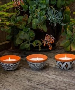 Wax Works WAXWORKS Citronella Tribal Bowl Mozzie Repellant (Assorted Colors) Furniture & Patio