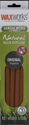 BBQ Warehouse SANDALWOOD INCENSE STICKS WITH EUCALYPTUS & CITRONELLA 12PACK