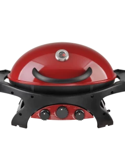 Gas Grill Ziggy By Ziegler & Brown Triple Grill LP Gas - Chilli Red