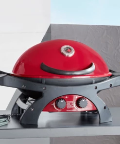 BBQ Warehouse Ziggy By Ziegler & Brown Twin Grill LP Gas Model - Chilli Red Gas Grill